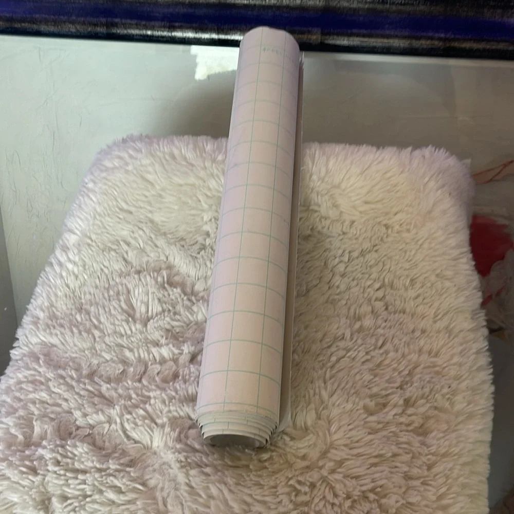 White Grid Contact Paper Roll